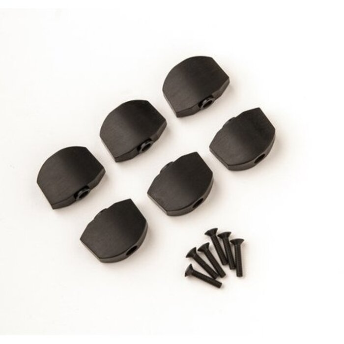 PRS Guitars PRS Phase III Tuner Buttons, Ebony (6)