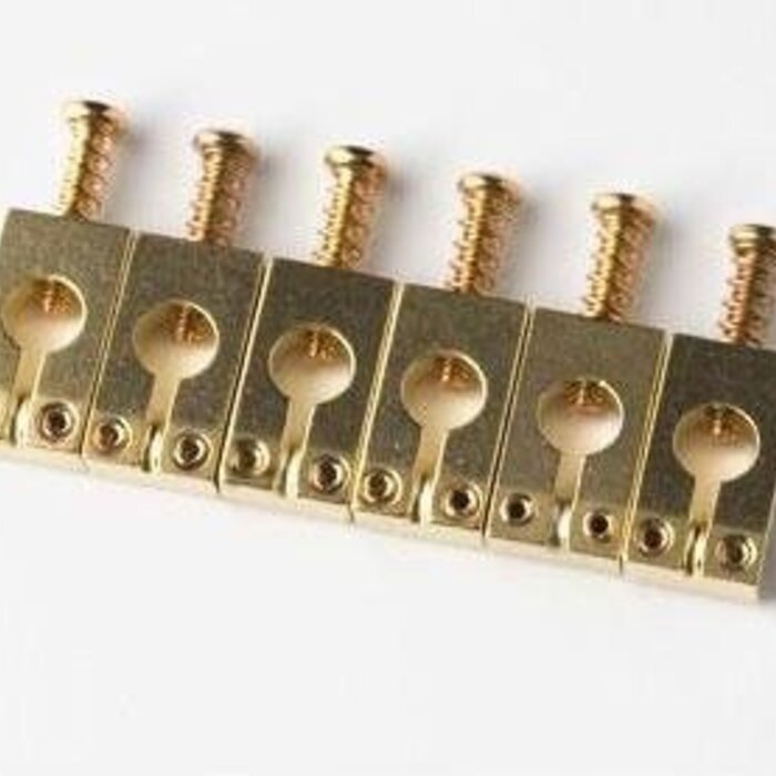 PRS Guitars PRS Machined Tremolo Saddles (6), Gold