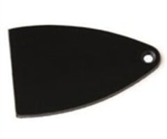 PRS Guitars PRS Truss Rod Cover, Black Plastic, Blank, Fits SE models (Ex. Floyd Equipped)