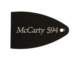 PRS Guitars PRS Truss Rod Cover, Black Anodized Aluminum, Etched, McCarty 594
