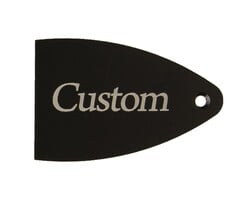 PRS Guitars PRS Truss Rod Cover, Black Anodized Aluminum, Etched, Custom