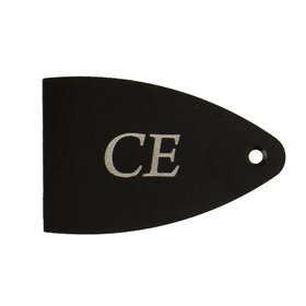 PRS Guitars PRS Truss Rod Cover, Black Anodized Aluminum, Etched, CE