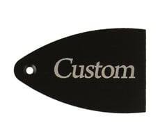 PRS Guitars PRS Truss Rod Cover, Black Anodized Aluminum, Etched, Custom (Lefty)