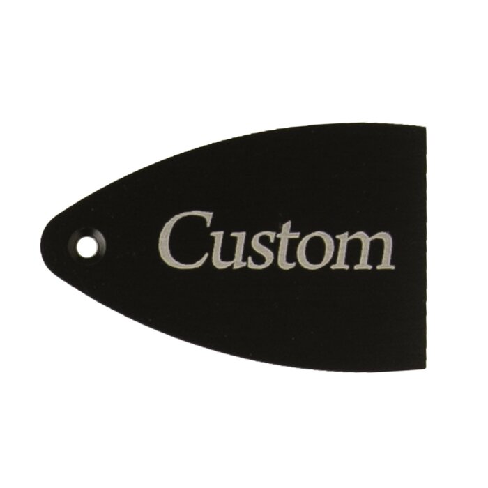 PRS Guitars PRS Truss Rod Cover, Black Anodized Aluminum, Etched, Custom (Lefty)