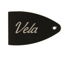PRS Guitars PRS Truss Rod Cover, Black Anodized Aluminum, Etched, Vela