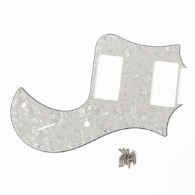 PRS Guitars PRS Standard 24 S2 Pickguard, 3-Ply Pearloid, Black, White