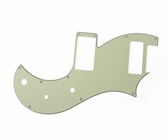 PRS Guitars PRS Vela S2 Pickguard, 3-Ply Mint, Black, Mint