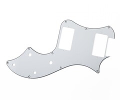 PRS Guitars PRS Singlecut Standard S2 Pickguard, 3-Ply White, Black, White