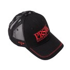 PRS Guitars Hat, Trucker, PRS Block Logo Red, Black