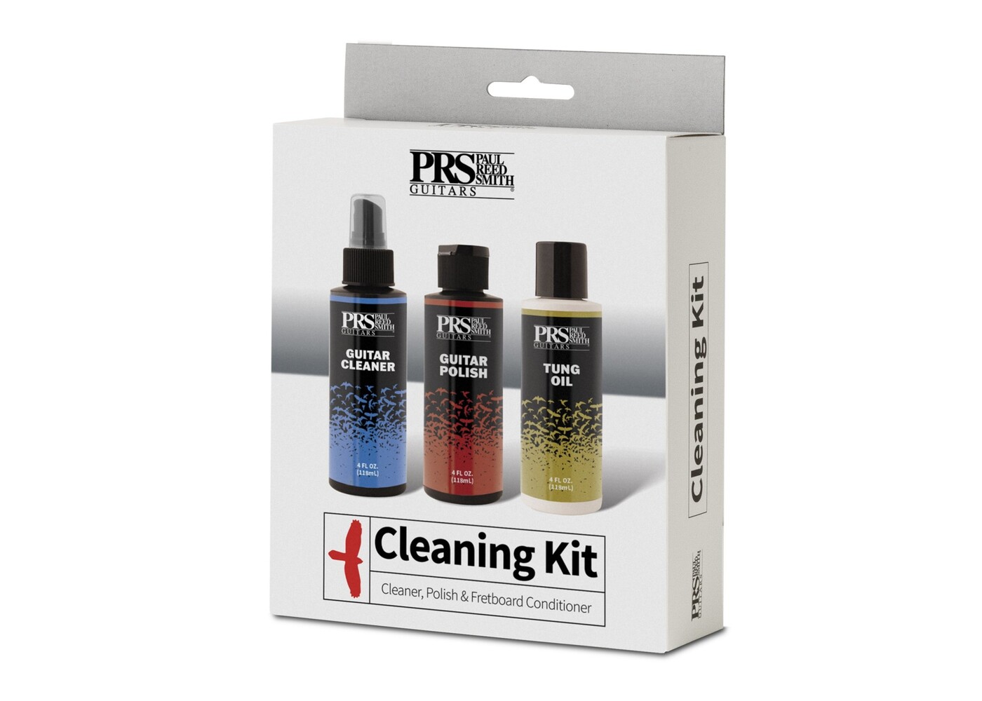 Guitar cleaner polish, fretboard oil and cloth pack