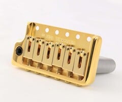 MannMade USA MannMade USA Tremolo Bridge - Gold - Left Hand - fits modern Strat style guitars