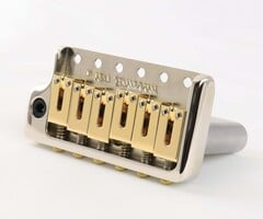 MannMade USA MannMade USA Tremolo Bridge - Nickel Hybrid - Left Hand - fits modern Strat style guitars