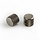 MannMade USA Medium Knurled Flat Top Knob - Black Nickel - Set of 2