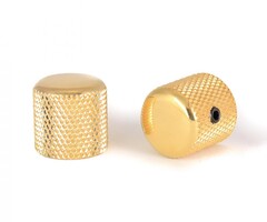 MannMade USA MannMade USA Medium Knurled Dome Top Knob - Gold- Set of 2
