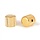 MannMade USA Medium Knurled Dome Top Knob - Gold- Set of 2