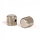 MannMade USA Medium Knurled Dome Top Knob - Nickel - Set of 2