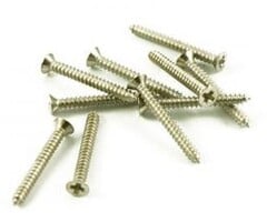 MannMade USA Pickup Ring Screw Set, Short - Nickel