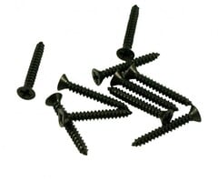 MannMade USA Pickup Ring Screw Set, Long - Black