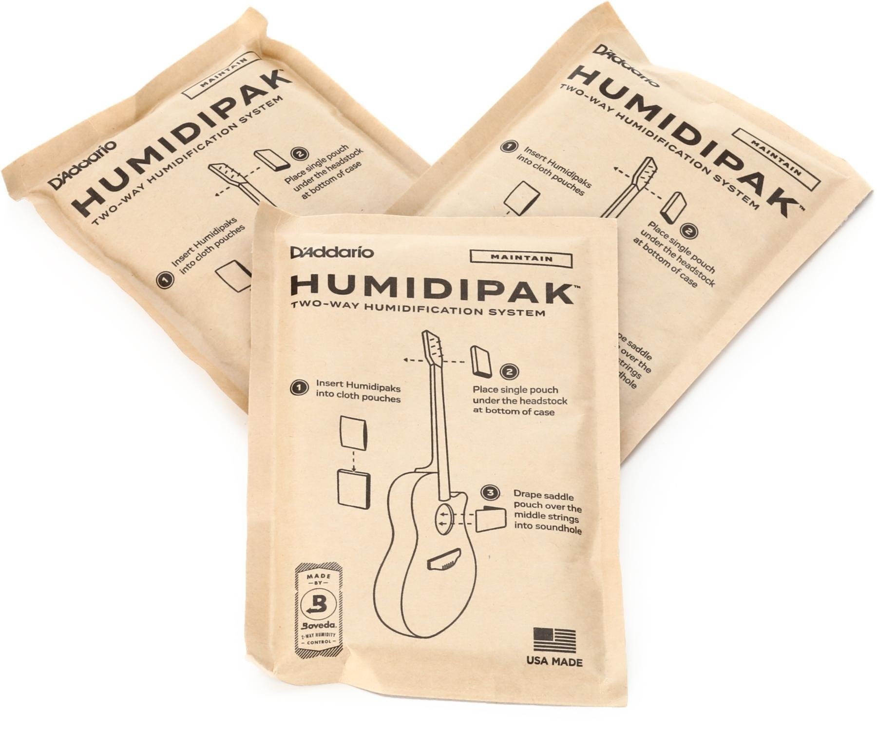 D'Addario D'Addario Humidipak Maintain Replacement 3-Pack