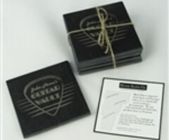 River Slate Company John Mann's Guitar Vault Slate Coaster