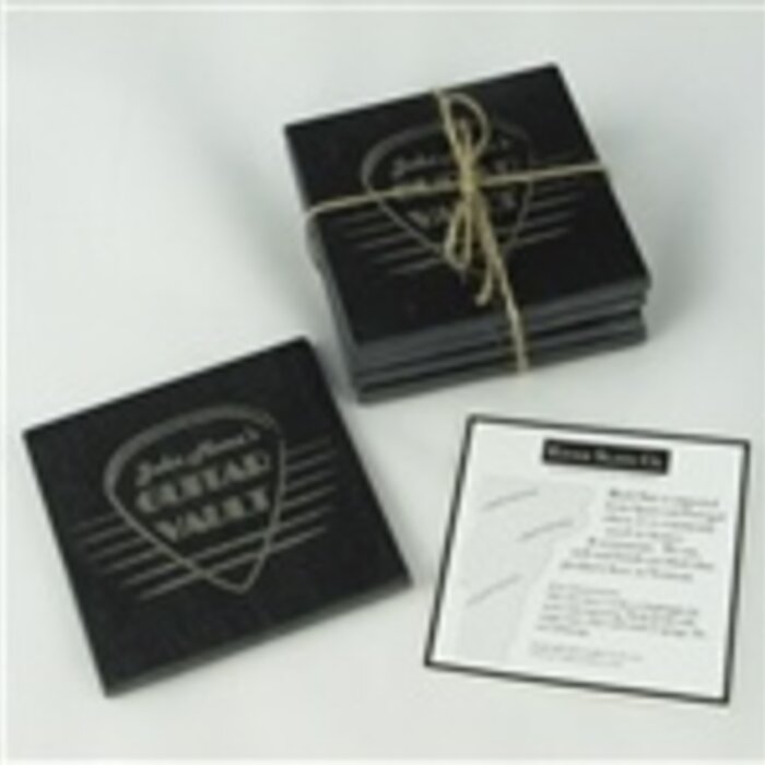 River Slate Company John Mann's Guitar Vault Slate Coaster