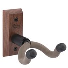String Swing USA String Swing CC01K Guitar Hanger Wall Mount for Acoustic and Electric Guitars Black Walnut