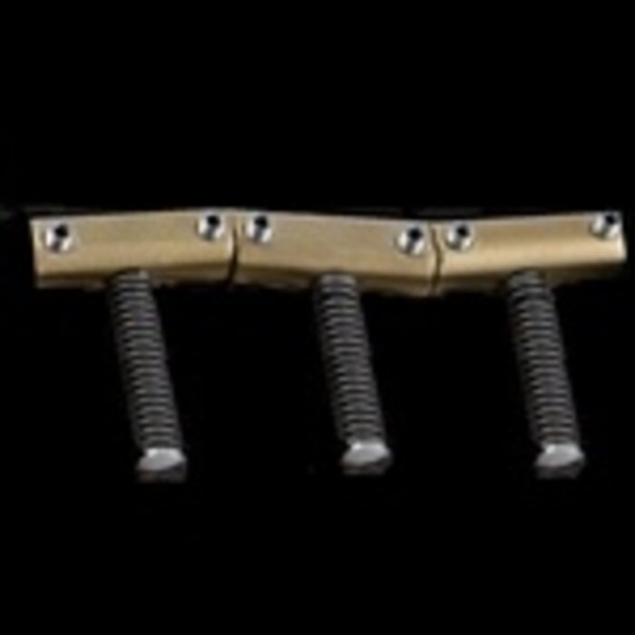 MannMade USA MannMade USA Intonated Bridge Saddles - Fender Vintage Style - Brass