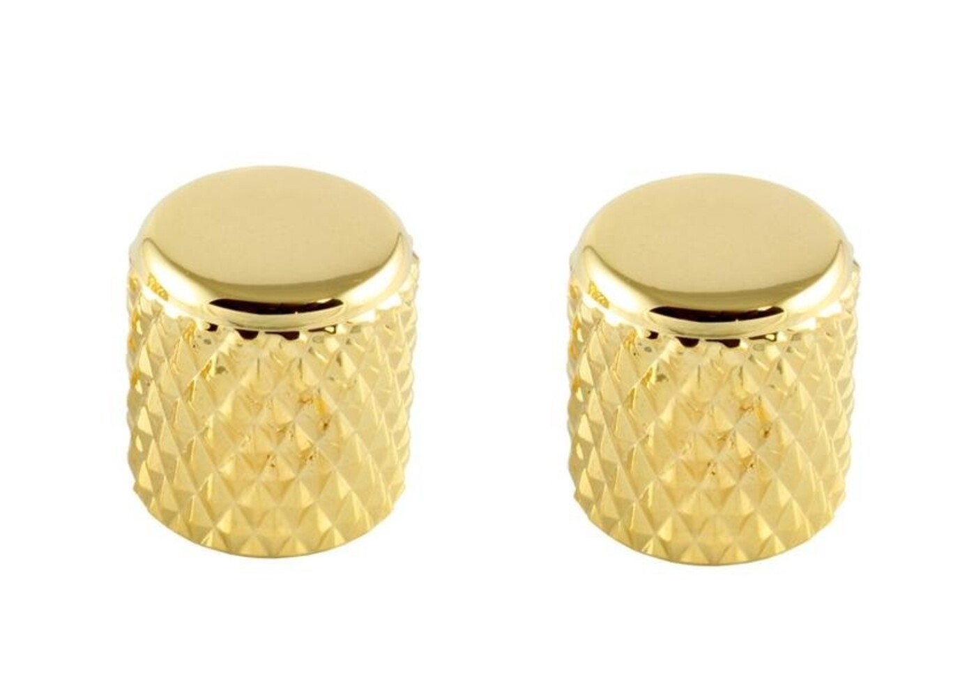 MannMade USA MannMade USA Coarse Knurled Flat Top Knob - Gold - Set of 2