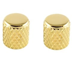MannMade USA MannMade USA Coarse Knurled Flat Top Knob - Gold - Set of 2
