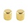 MannMade USA Coarse Knurled Flat Top Knob - Gold - Set of 2