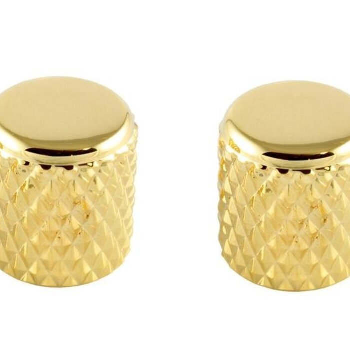 MannMade USA MannMade USA Coarse Knurled Flat Top Knob - Gold - Set of 2