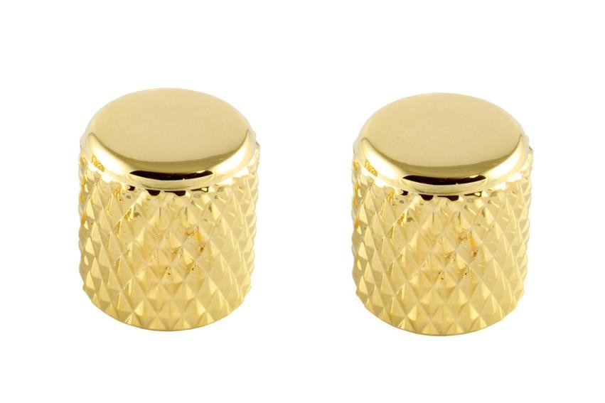 MannMade USA MannMade USA Coarse Knurled Flat Top Knob - Gold - Set of 2