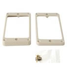 PRS Guitars Current Core/S2 Humbucker Pickup Rings (2), Universal Angle, Ivory (Trem Equipped)