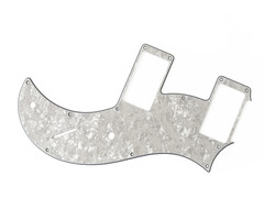 PRS Guitars PRS Mira S2 Pickguard, 3-Ply Pearloid, Black, White