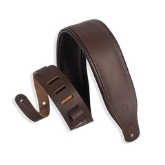 Levy's Levy's Classic Series Dark Brown Leather Guitar Strap