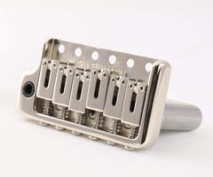 MannMade USA MannMade USA Tremolo Bridge - Nickel - Left Hand - fits modern Strat style guitars