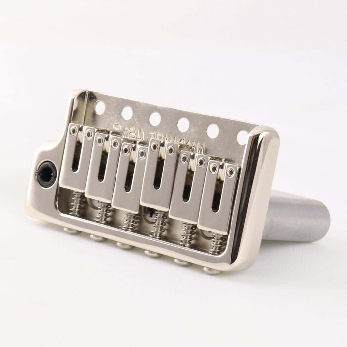 MannMade USA MannMade USA Tremolo Bridge - Nickel - Left Hand - fits modern Strat style guitars