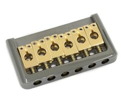 MannMade USA MannMade USA Hardtail Bridge - Black Nickel Hybrid - fits PRS 277 - Holcomb style guitars