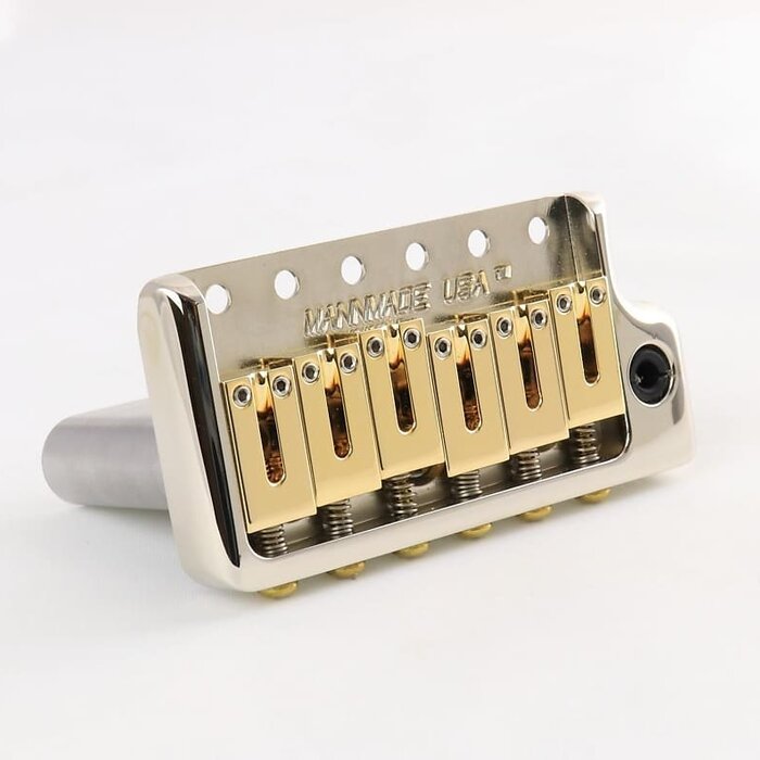 MannMade USA MannMade USA Tremolo Bridge - Nickel Hybrid - fits modern Strat style guitars