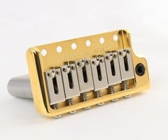 MannMade USA MannMade USA Tremolo Bridge - Gold Hybrid - fits vintage Strat style guitars