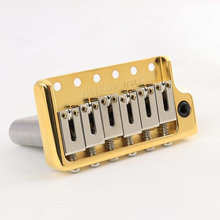 MannMade USA MannMade USA Tremolo Bridge - Gold Hybrid - fits vintage Strat style guitars