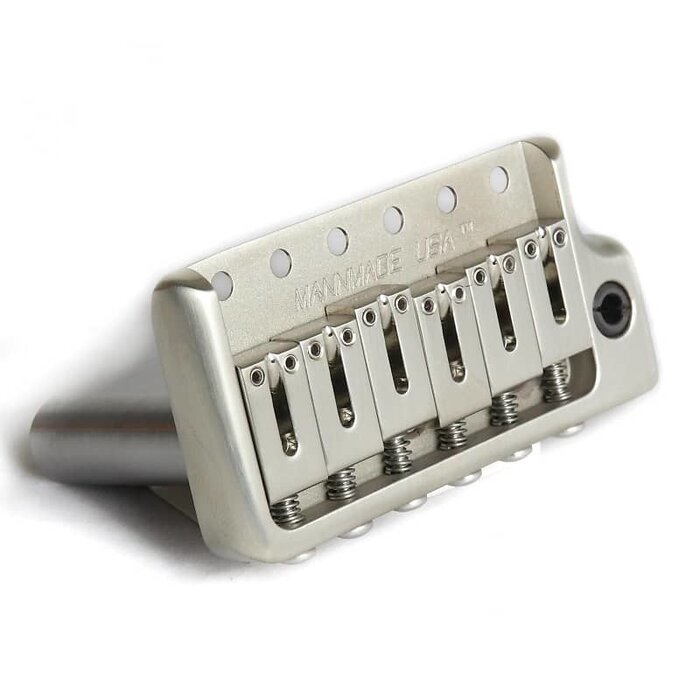 MannMade USA MannMade USA Tremolo Bridge - Nickel Satin - fits vintage Strat style guitars