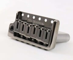 MannMade USA MannMade USA Tremolo Bridge - Black Nickel - Left Hand - fits modern Strat style guitars