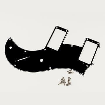 PRS Guitars PRS Mira S2 Pickguard, 3-Ply Black, White, Black