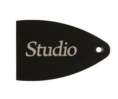 PRS Guitars PRS Truss Rod Cover, Black Anodized Aluminum, Etched, Studio