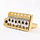 MannMade USA Tremolo Bridge - Gold Hybrid/Polished Saddles - Left Hand - fits PRS style guitars