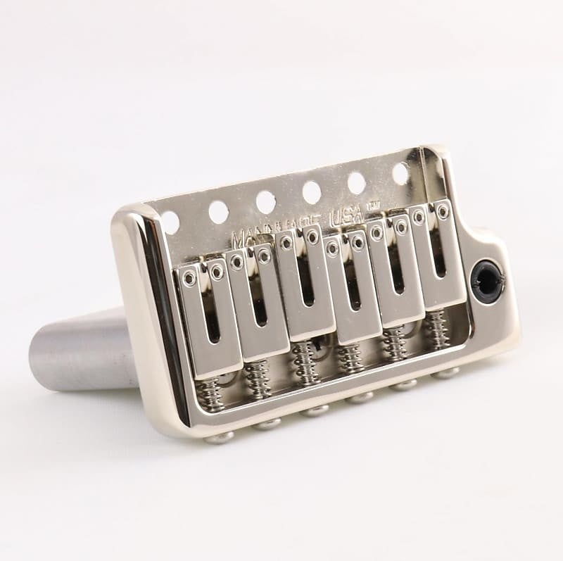 MannMade USA ModernVibrato Bridge - Nickel - John Mann's Guitar Vault