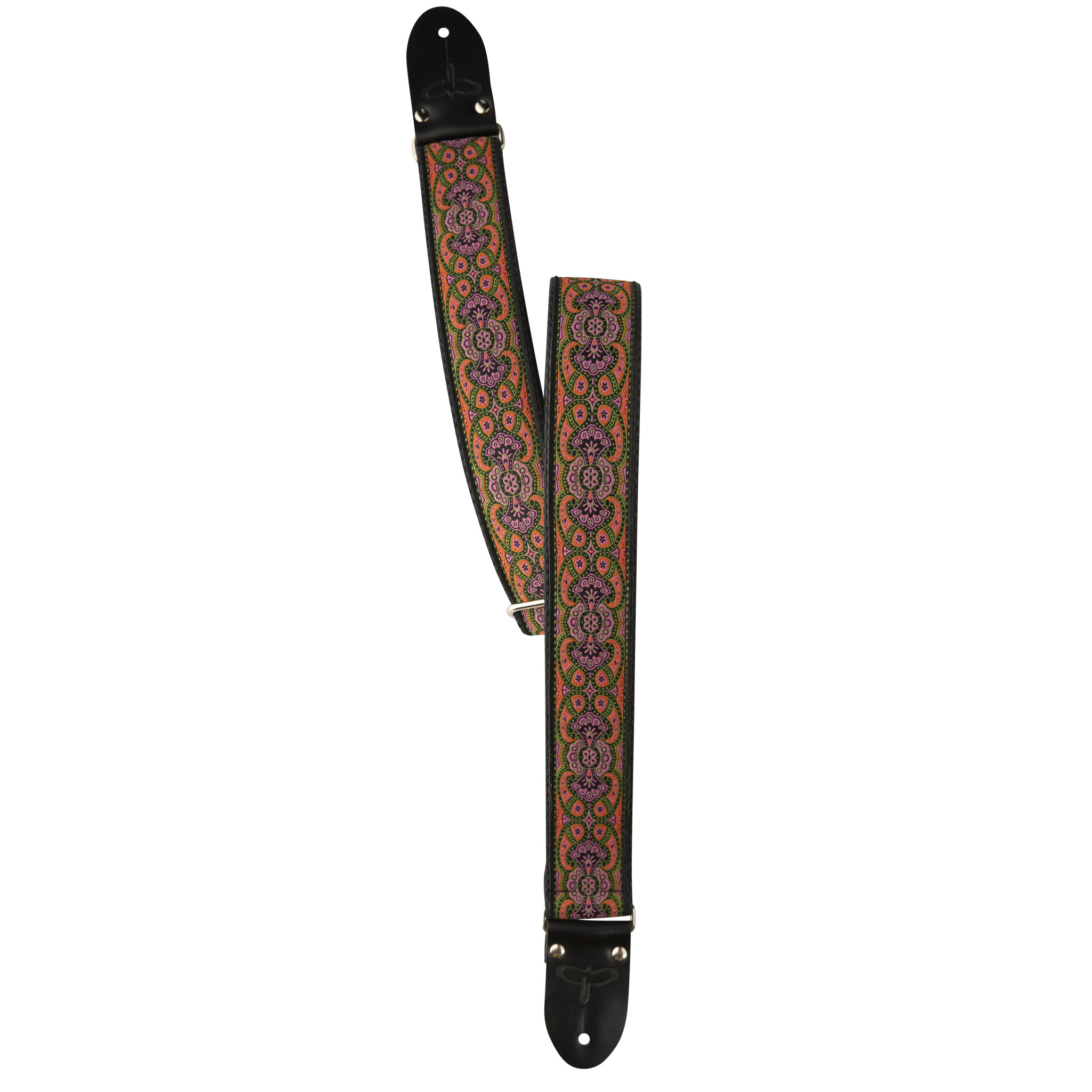 PRS Guitars PRS Retro Deluxe Guitar Strap, Black/Pink