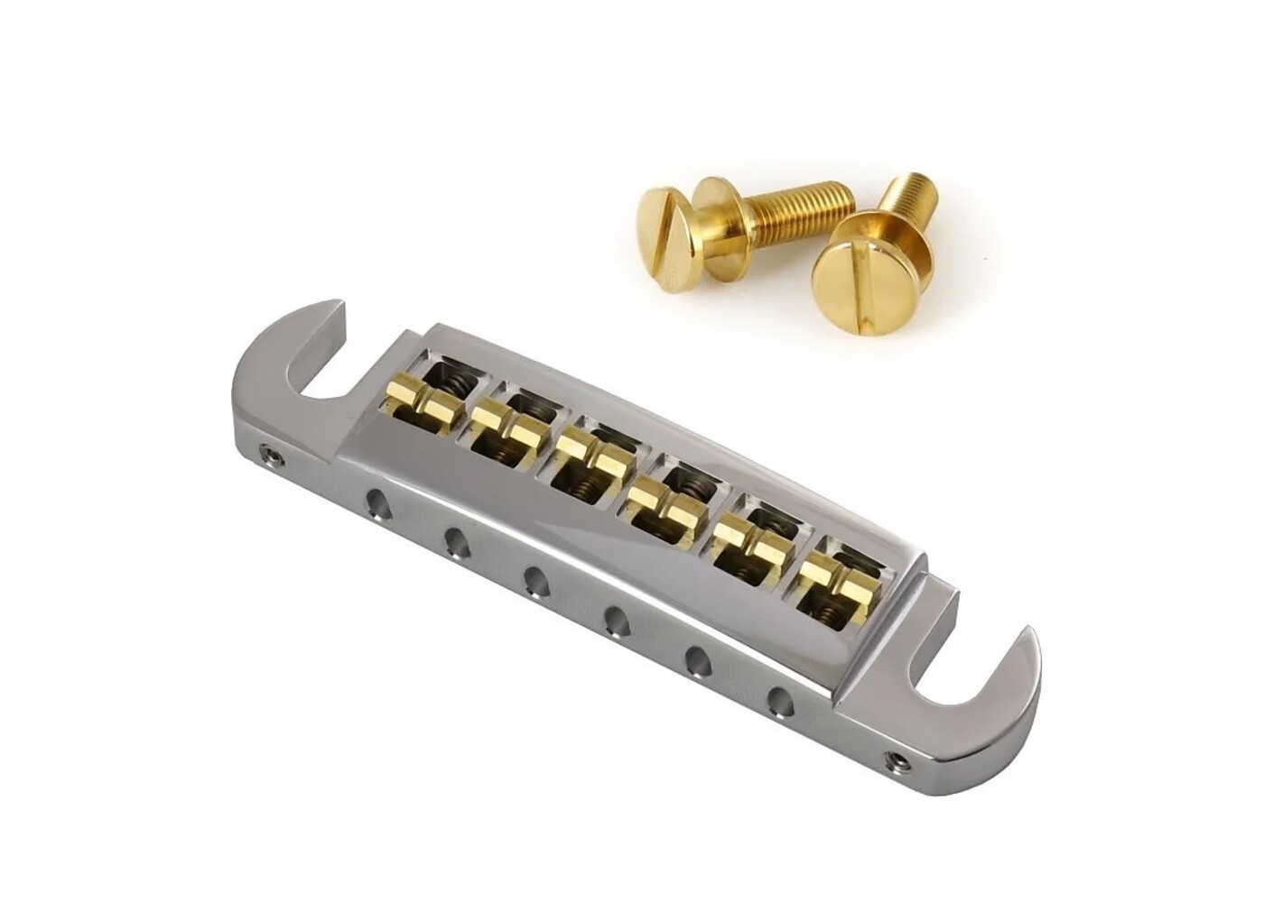 MannMade USA MannMade USA Intonatable Stoptail Bridge - Epiphone - Polished Aluminum