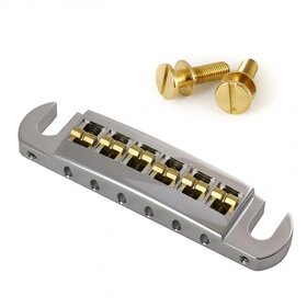 MannMade USA MannMade USA Intonatable Stoptail Bridge - Epiphone - Polished Aluminum